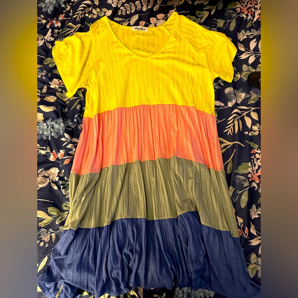 Spring Color Block Dress